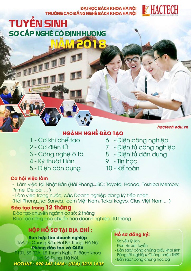 Tuyển sinh sơ cấp nghề có định hướng
